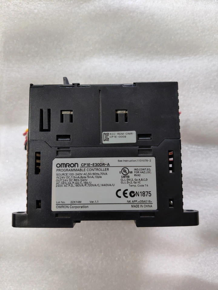 OMRON CP1E-E30DR-A PROGRAMMABLE CONTROLLER TESTED OK